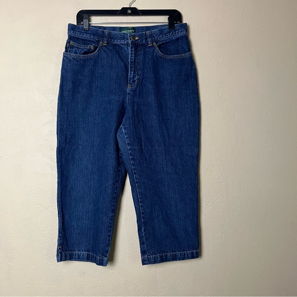 Ralph Lauren Jeans‎ Co Straight Cropped Denim Jeans Women’s Size 10 - Picture 1 of 12